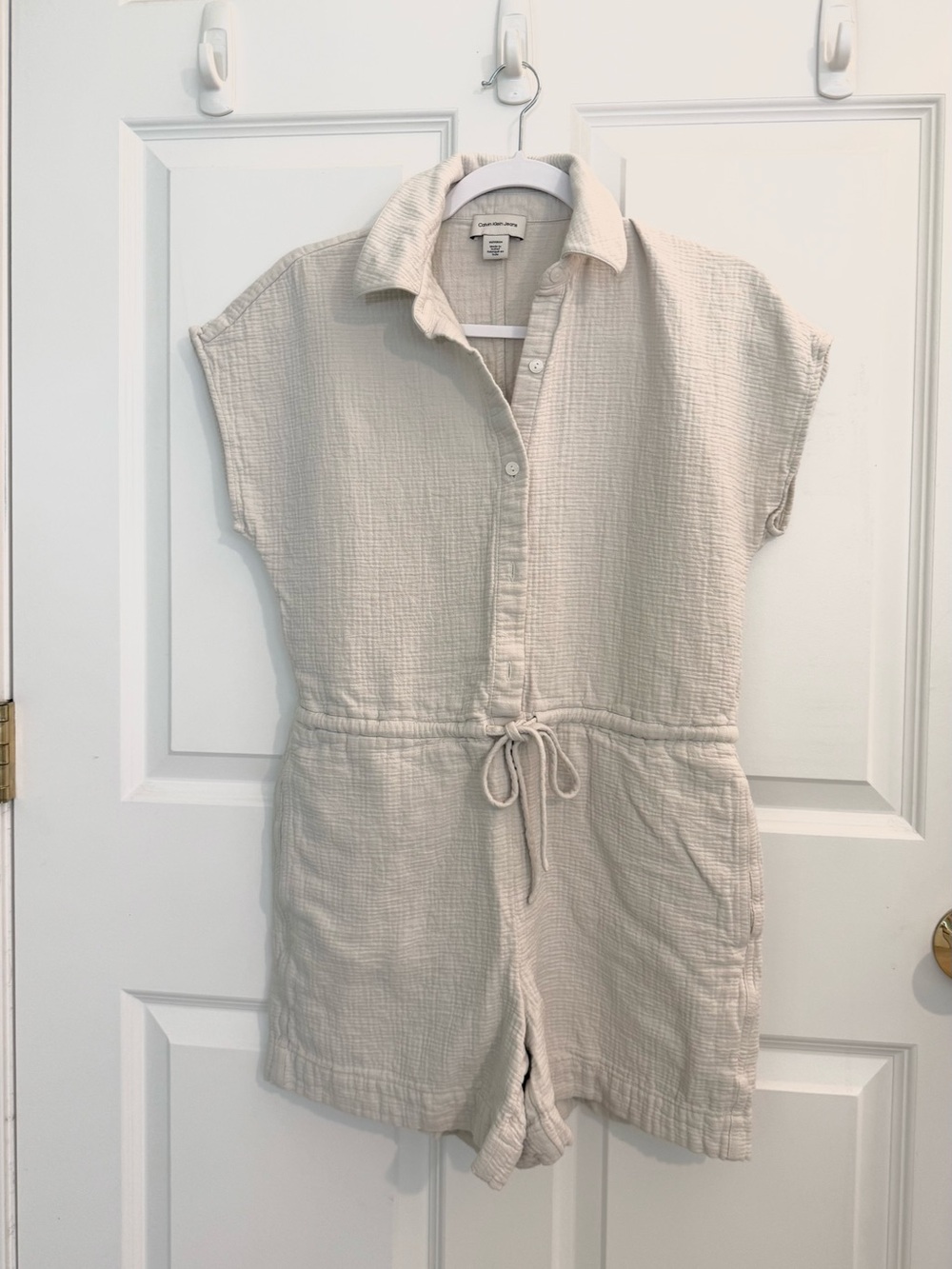 Women’s Calvin Klein Cream Gauze Romper XS